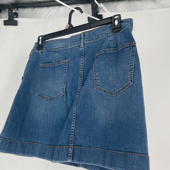Loft Denim Button-Front Skirt size 12 - Picture 8 of 12